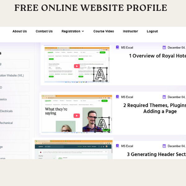Free Profile Page